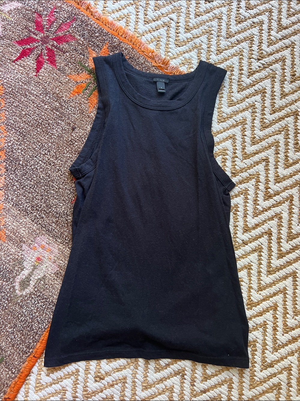 Black Sleeveless Tank Top -